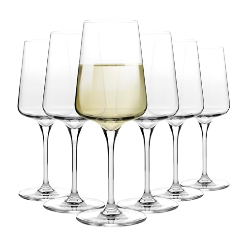 Krosno White and Sparkling Large Wine Glasses Drinking | 6 Pieces Set | 400 ml | Infinity Collection | Elegant | Cocktail Crystal Set Wedding Gift | Lead-Free Glass | Homes, Restaurants & Kitchen - Image 3