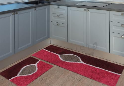 Image of Cotton Kitchen Doormat| Floor Mat | Door Mat| Anti-Slip, Soft,Washable, Printed, Designer, for Floor, Kitchen, Room Offices (120L X 40W & 60L X 40W Centimetre), Rectangular (Design-8)