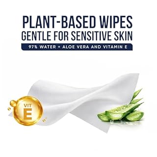 Air Jungles Flushable Wipes Individually Wrapped 50 Ct, On-the-Go Butt Wipe with Aloe Vera & Vitamin E, Travel Size Ultra Soft for Adult and Kid, 97% Water - XL 7 X 7 in, Fresh Scent