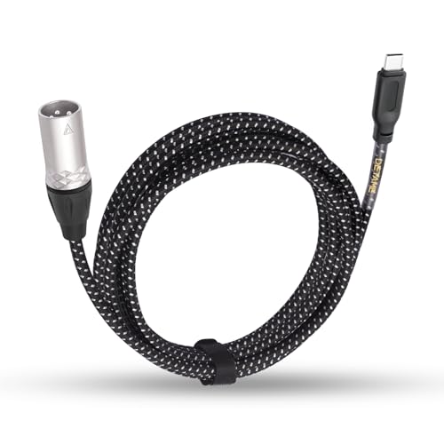 DETAME 24Bit/96Khz USB C to XLR Male Output Audio Cable,USB C DAC Smartphone/Laptop to XLR Male Output Cable for iPhone 15 Amplifier -15Feet by DETAME - Used condition - US$12.86