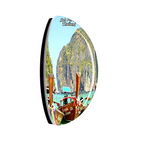 Imán de nevera redondo 3D cristal y vidrio miniatura 2
