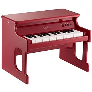 Korg TINYPIANO Piano 25 notes amplifié Rouge - Les Beatles, Paul McCartney, John Lennon, RIngo Starr, George Harrison
