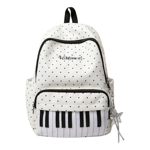 Sac à dos en nylon à pois pour le voyage et le shopping des filles