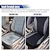 Car Front Seat Cover Set, Sporty Breathable Seat Covers with Removable Headrest Covers, Easy Installation Seat Protectors, Universal Car Interior Decoration, Airbag Compatible (Dark Grey & Light Grey)