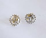 Pendientes pequeños 0,8cm Pendientes de plata de Primera Ley de soles 0,8cm. Envío GRATIS 72h