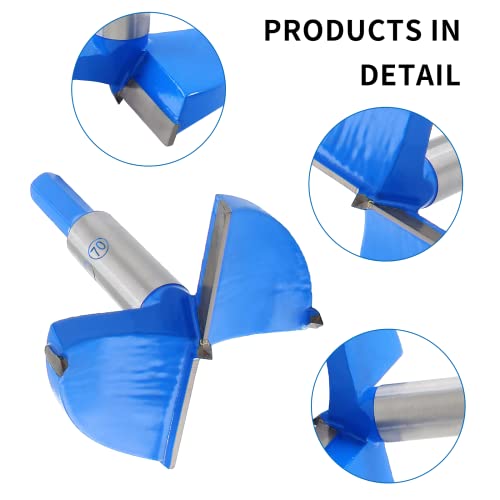 Qjaiune 2-3/4 Inch / 70Mm Forstner Drill Bit, 2.75 Inch Boring Bit Cutter Tungsten Carbide Wood Hole Saw Auger Opener, Woodworking Hole Opener Hinge Hole Cutter For Wood, Plastic, Plywood #TOP2