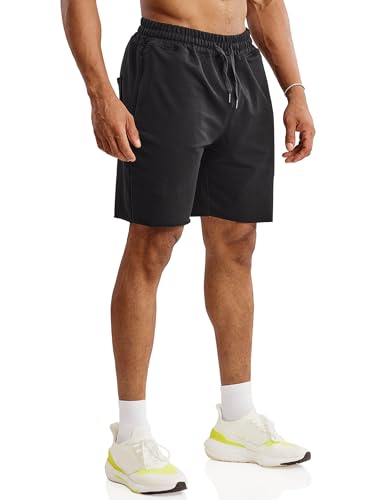 Ouber Men's 7'' Gym Workout Sweat Shorts Bodybuilding Running Training Jogging Shorts3