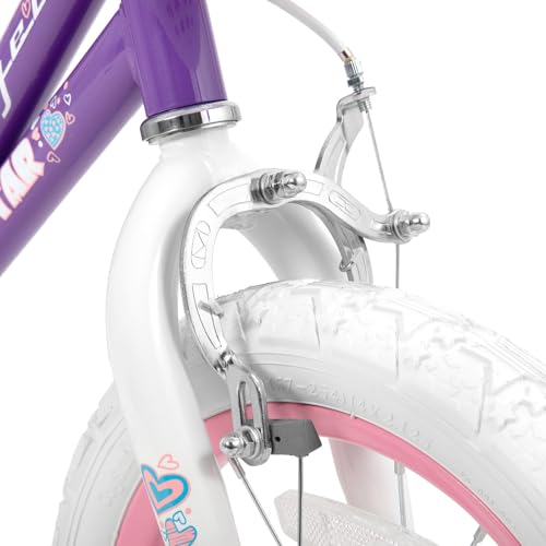 Image of JOYSTAR Angel 12 inch Girls Bike Training Wheels /Basket, 2-4Y Purple | Toddler Kids Bike with Training Wheels & Basket, 12inch Bicycle for 2-4 Kics' Bicycle