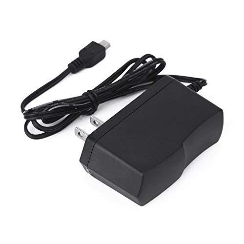 5V 2A Mini USB AC Adapter 5V DC Charger DC5V Plug Wall Charger Mini 5Pin DC Power Adapter with 1.2 Meter Cable for Camera,Card Reader, DV, USB HUB,PDAs,Game Player and Other 5V Mini USB Devices,Black - Thumbnail 2