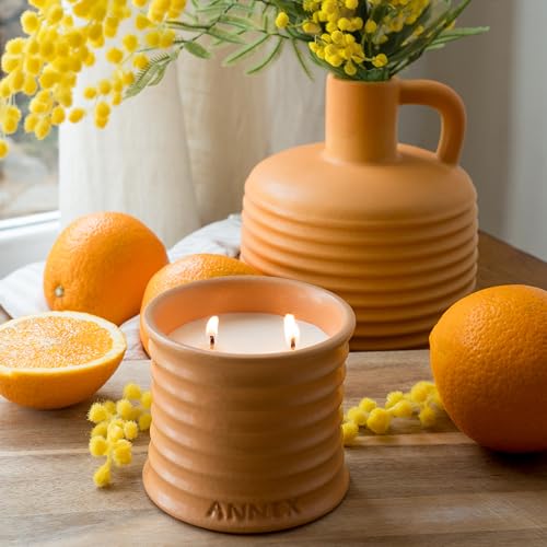 Handmade-Ceramic-Candles-Orange-Blossom–Orange-Mimosa-Scented-Soy-Wax-Non-Toxic-2-Cotton-Wick-Large-Orange-Jar-Reusable-Natural-Aromatherapy-Luxury-Candle-for-Women-Men-Gift Handmade Ceramic Candles Orange Blossom–Orange Mimosa Scented Soy Wax Non Toxic 2 Cotton Wick Large Orange Jar Reusable Natural Aromatherapy Luxury Candle for Women Men Gift