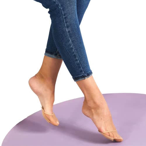 Flammi 6 Pairs Ball of Foot Cushion Socks,Women's Toe Cover with Padding Toe Topper Liner Socks Non-Skid Bottom2