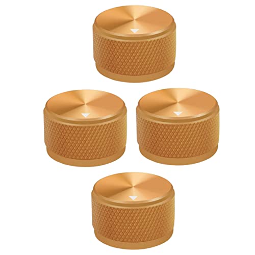 Cabilock 4Pcs Audio Knobs for Electric Guitar Volume Control Knobs with Inner Replacement for Bass and Amp Lightweight Design for Easy Installation