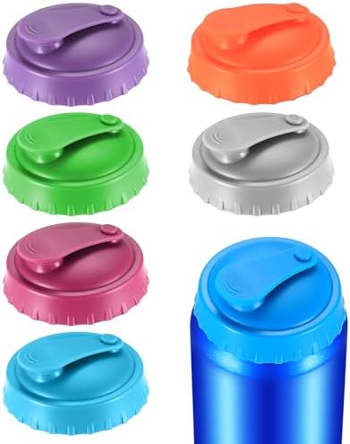 2 Coperchi Per Lattine Con Cannuccia - In Silicone, Antigoccia Per Bibite, Limonata E Cola - Foto 12