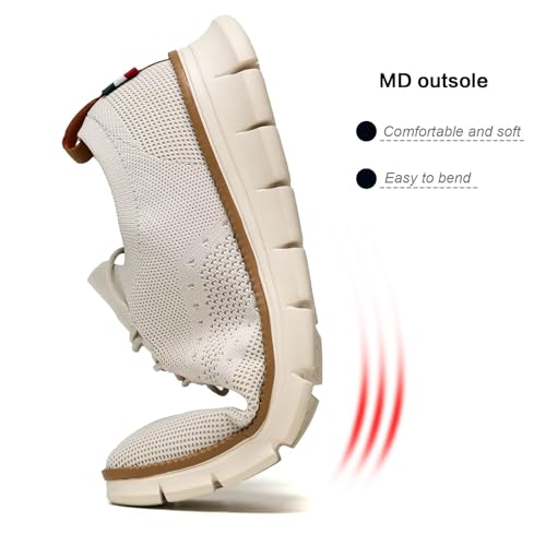 Men's Casual Dress Shoes Slip on Oxfords Business Walking Work Sneakers Fashion Mesh Lightweight Soft Sole3