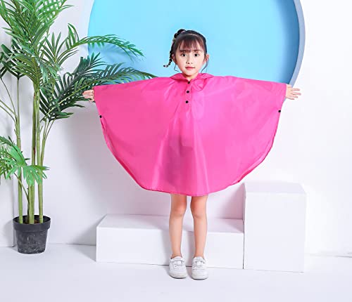 Image of Freesmily Kids Cute Raincoat Waterproof Rain Poncho Jacket Coat for Girls Boys