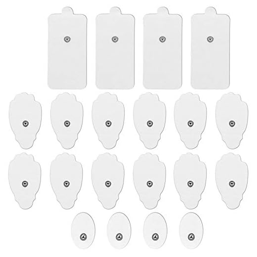 LiteTour 20 Piezas Electrodos para TENS Parches Electroestimulador 3.5 Electrodos Gelificados TENS Electrodos Masaje Gel Conductor Electrodos Parches para Electroestimuladores