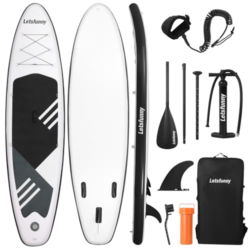 ROMELANDS Inflatable Stand Up Paddle Board, 10' Yoga Paddleboard with SUP Paddle Board Accessories,...