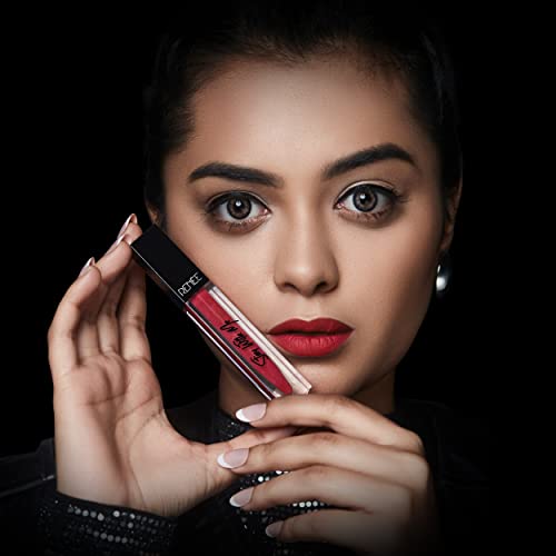 Image of RENEE Stay With Me Matte Lipstick - Mad For Maroon l Transfer Proof, Smudge & Waterproof | Long Stay l Highly Pigmented l Velvety, Matte Finish l Enriched with Vitamin E l Travel Friendly l 5 ml