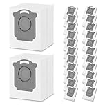 24 Vacuum Bags Compatible with iRobot Roomba i7，i7+，i3，i3+，i1+，i4，i4+，i6，i6+，j7，j7+，i8，i8+，s9，s9+ Plus，i & s & j Series，Fit for 104，105，504，705， Clean Base Automatic Dirt Disposal Bags.
