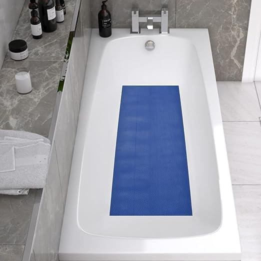 Image of Waterproof Jali Rubber Mat for Bathroom Swimming Pool Anti Skid Bath Mats (Blue, 1.5x2 Feet)