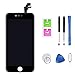 Hoonyer Pantalla para iPhone 6 Pantalla táctil LCD Kit de Pantalla de Repuesto Ensamblaje de Marco Digitalizador Herramienta de reemplazo de conversión Completa(4.7",Negro)