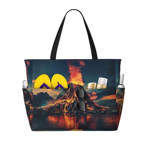 Grand sac fourre-tout de plage pliable pour femme et sac de voyage d'été