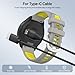 AWINNER Compatible with Garmin Watch Charger, USB-C Cable, 3ft, 2-Pack, Black