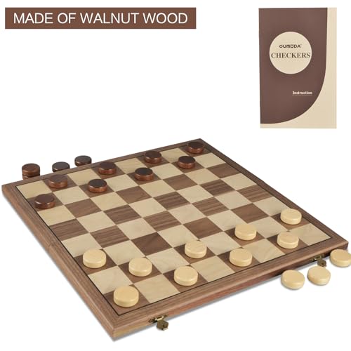 Juego de Mesa de Damas Magnético OUMODA 15" Plegable miniatura 6
