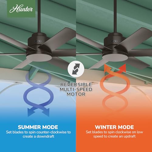 Image of Hunter Kennicott, Outdoor or Indoor, Ceiling Fan, 44 inch, Premier Bronze