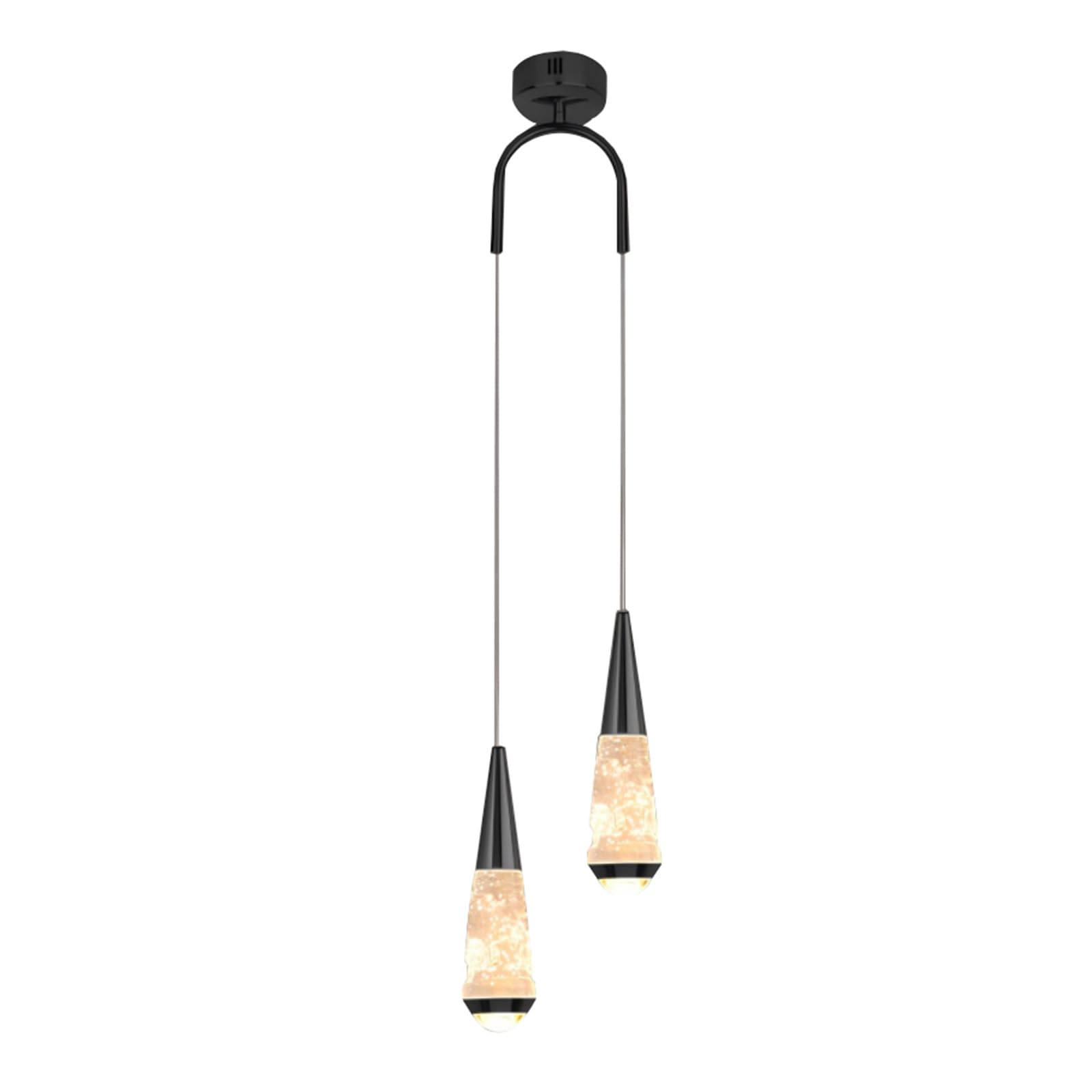 Nowoczesna złota lampa wisząca LED do kuchni, ściemnialna