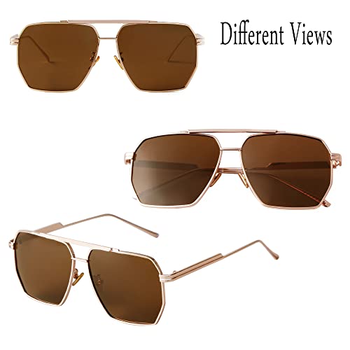 Image of Classic Aviator Sunglasses Retro Aviator Sunglasses for Women Men UV Blocking
