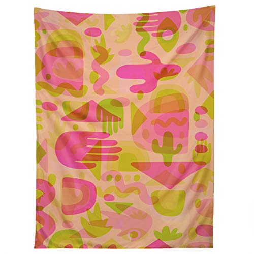 Image of Society6 Doodle by Meg Colorful Cutout Prit Tapestry, 50 in x 60 in, Multi