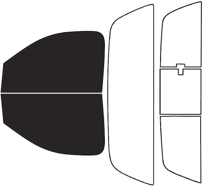 Rvinyl Window Tint Kit Compatible with Dodge Ram 2002-2008 2 Door Regular Cab - Black 20% - Single Ply No Bubble Film - Do it Yourself Vehicle Front Precut Kit