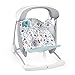 Fisher-Price- Seggiolino Altalena Salvaspazio 2in1 con ​​6 velocità, 10 Canzoncine Rilassanti e Suoni Take Along Swing Pacific Pebble, Multicolore, GPD12