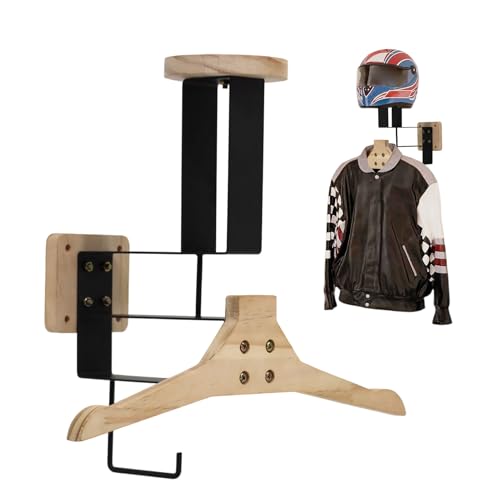 Genérico Soporte para Casco de Moto | Organizador de Almacenamiento Robusto,Accesorios Moto Soporte Cascos Pared,Para Chaqueta Guantes Bicicleta Scooter Eléctrico Hogar Garaje Gimnasio