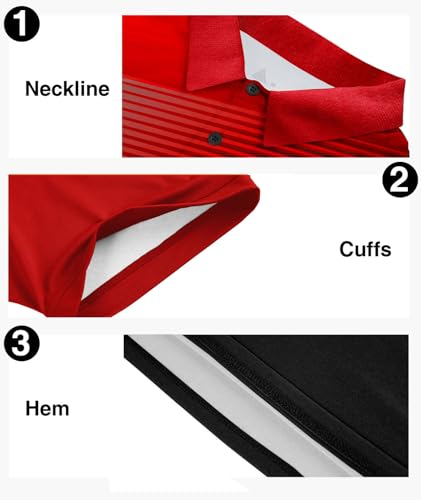 Image of ZITY Mens Golf Shirt Short Sleeve Athletic Casual Work Collared Polo Tshirt