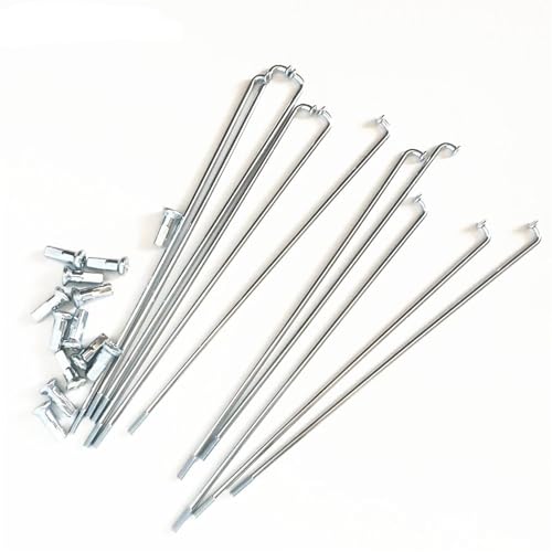 Radios, radios de rueda, 36 piezas de radios for bicicletas eléctricas 10G, diámetro del cable de motocicleta, 3,18 mm de longitud, 95-225 mm, radios for bicicletas, acero # 45 + pezones, radios for b