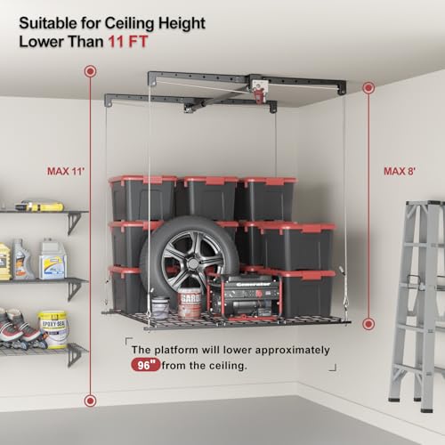 Heavy Duty Garage Lift Storage Rack