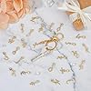 SUPERFINDINGS 26 Pcs Lettres en Acier Inoxydable Pendentif Charms Lettre Dorée A à Z Homard Griffe Fermoirs Charmes Mini Alphabet Bracelet Collier Pendentifs #3