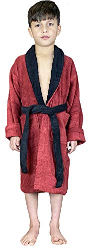 Skylinewears Kids Terry Cotton Shawl Robe – Boys & Girls Unsex Bathrobe2