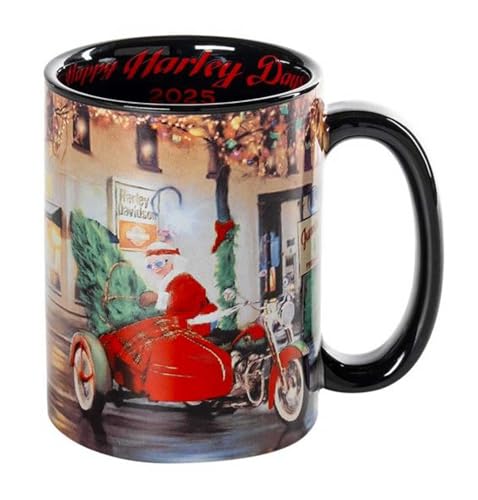 Taza Cerámica Harley-Davidson Negra 15 oz miniatura 2