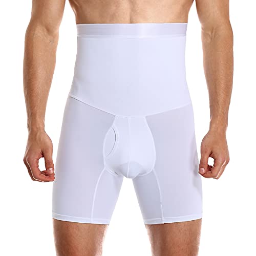 Boxer Homme Taille Haute Culotte Gainante Invisible Ventre Plat Body Gainant Amincissant Shorts Caleçons sous-vêtements W/3XL Cover