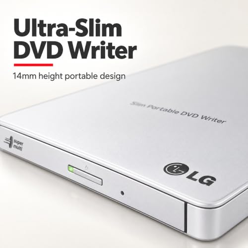 LG Electronics DVDRW DVD-RAM Drive External Optical Drives GP65NW60 White - image 3