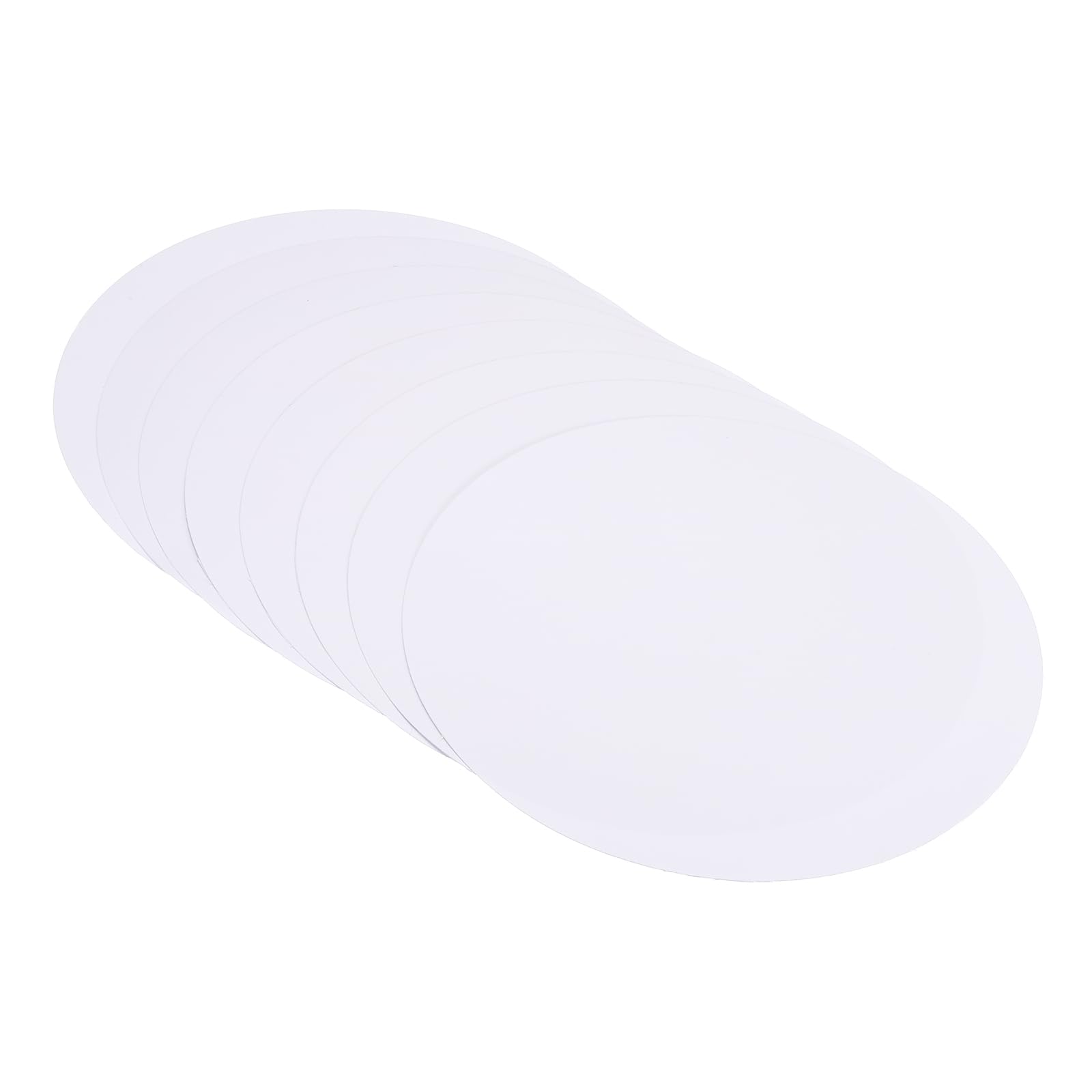 PATIKIL 2 Rotondo Cartone Carta, 50pz Bianco Disco Cerchi Fette per Festa Decorazioni Fai da Te Artigianato Arti Disegno Pittura Scrittura, Bianco