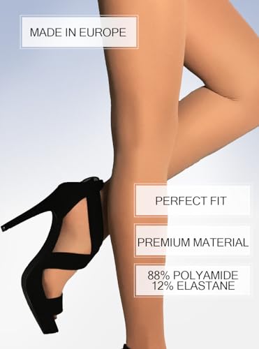 Image of Charm and Attitude Semi Opaque Tights for Women | Colored Pantyhose Stockings Nylons 40D | Burgundy Maroon Red Black