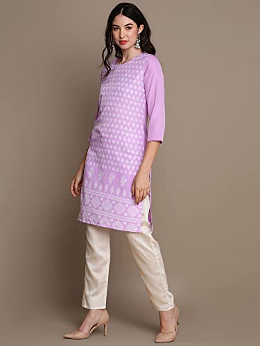 Image of Vaamsi Women's Crepe Regular Kurta