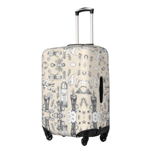 Wine And Winemaking Winery Grape Field Print Luggage Suitcase Cover Protector Luggage Washable Covers With Concealed Zipper2
