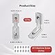 Lyivisk 12Stück T-Nut Innenwinkel mit 36 Schrauben Aluminium Profil 2020 M5 Eckverbinder 90° L-Form Inneneckverbinder Zinklegierung Inneneckverbinder für Aluminiumprofil 20Serie