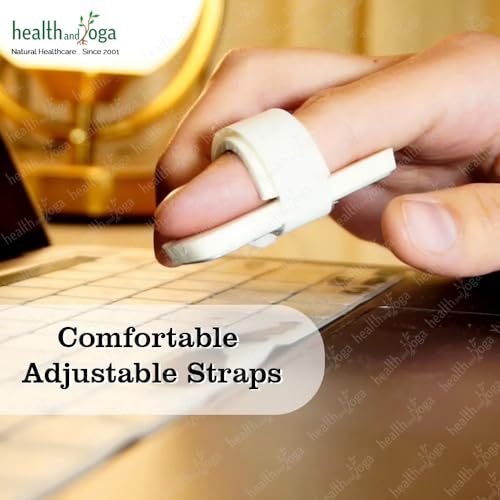 Image of SoulGenie HealthAndYoga TipGuard Bendable Finger Splint for Mallet Finger Deformity -Post-Surgical Care- Adjustable Straightener -Trigger Finger Brace - 2 Sizes Set (Pack of 3)