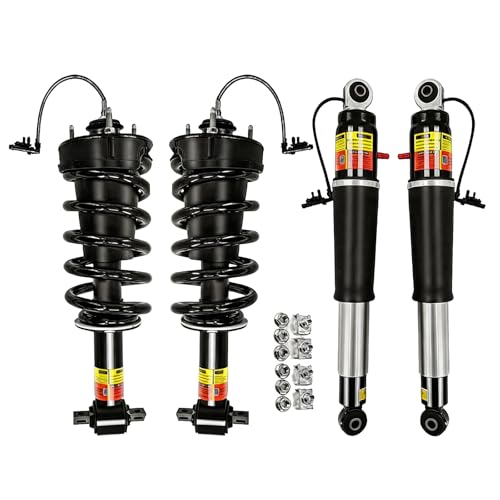 84176631 84176675 4PCS Front & Rear Shocks Struts Assembly Fits for Chevy Tahoe Suburban for Cadillac Escalade (ESV) for GMC Yukon (XL) Denali 2015-2020 84977478,580-1108